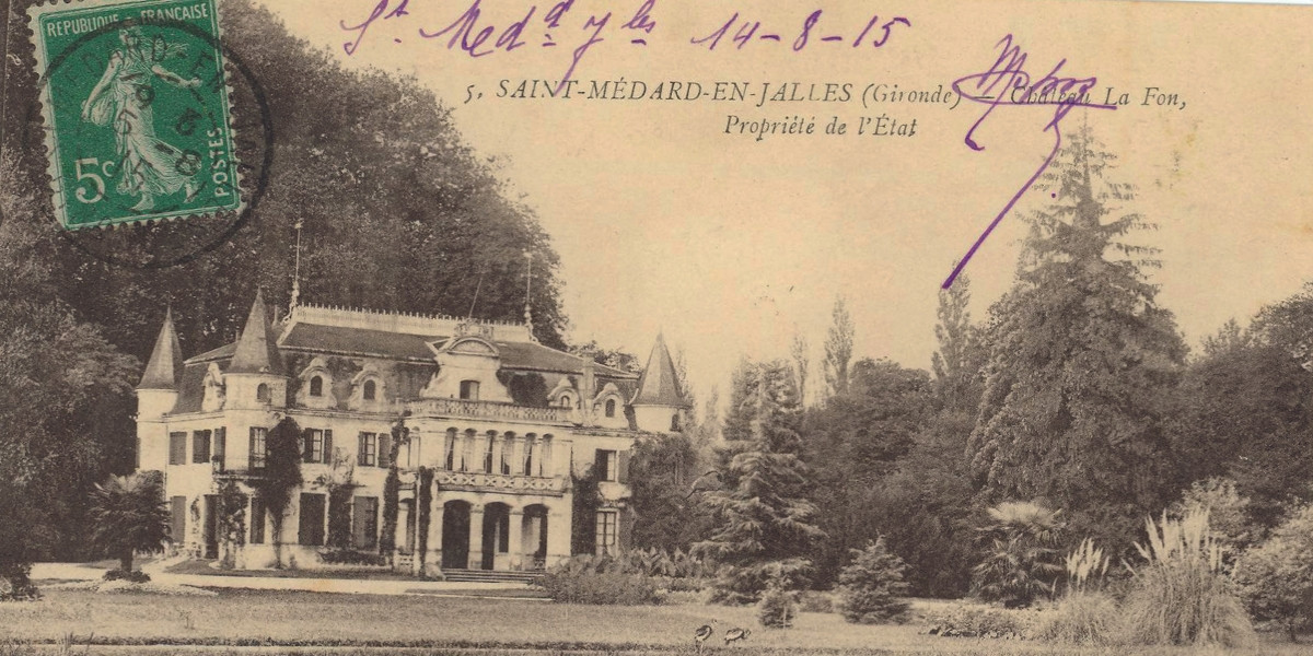 Grâce aux dons des habitants,le service des archives possède une collection d'ancienne carte postale de Saint-Médard-en-Jalles